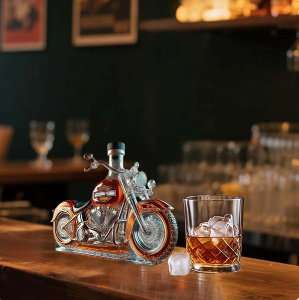 IronRide™ – Limited Edition Motorcycle Whiskey Decanter